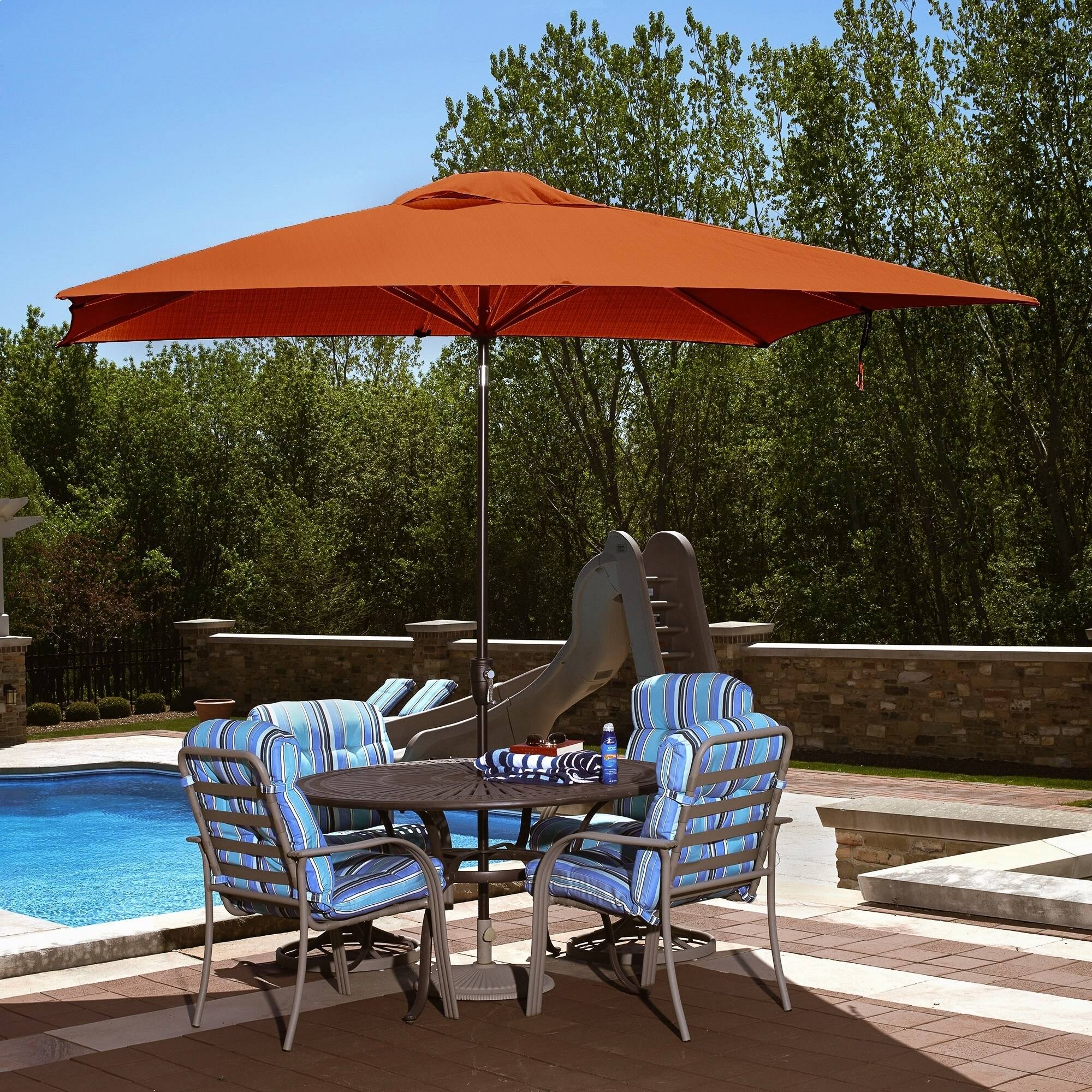 Stone Rectangular Market Umbrella C657