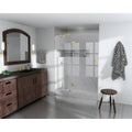 Frameless Shower Door Glass Hinge Satin Brass in Gold Z767