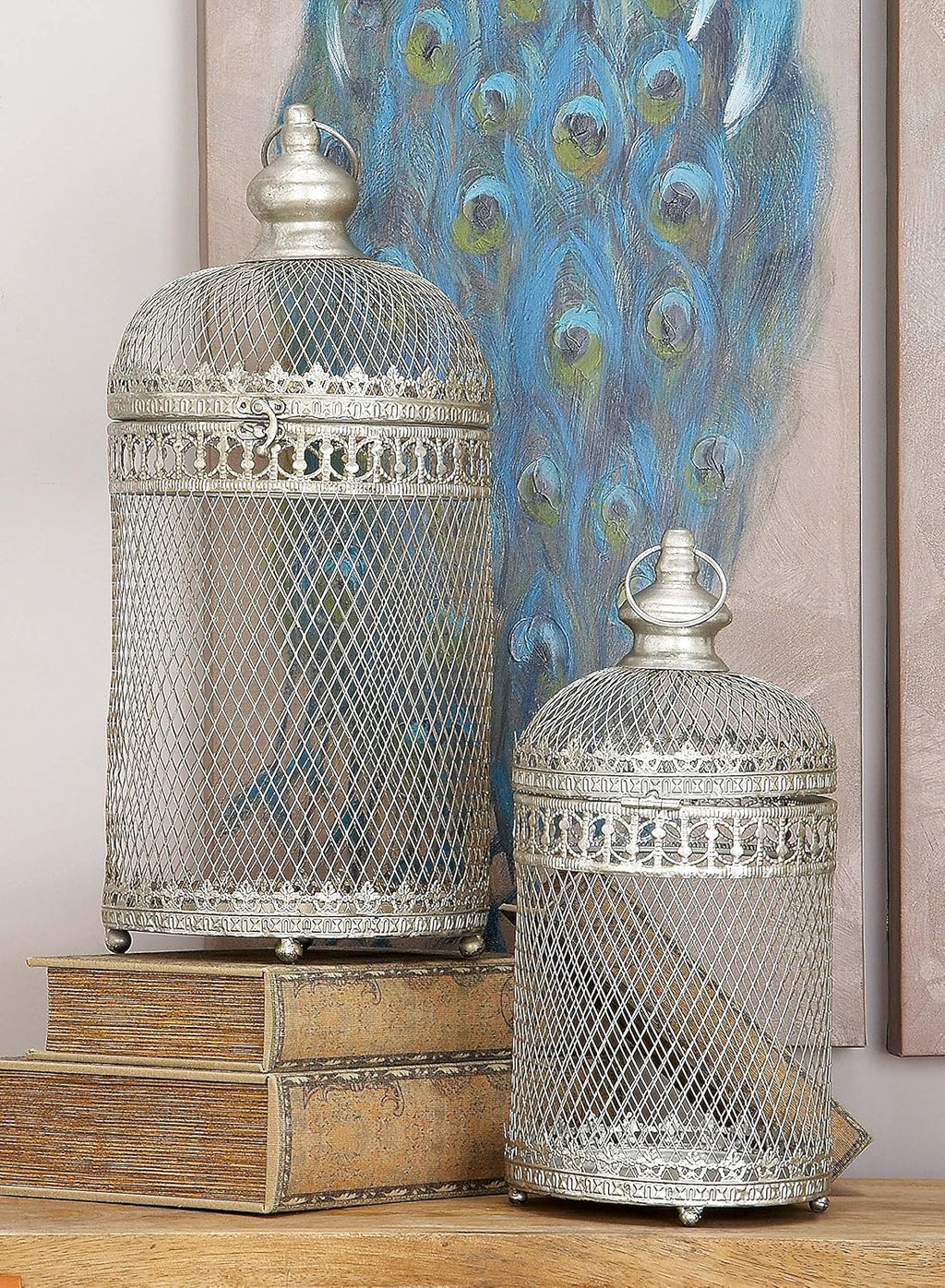 Metal Candle Lantern Set of 2 H3484