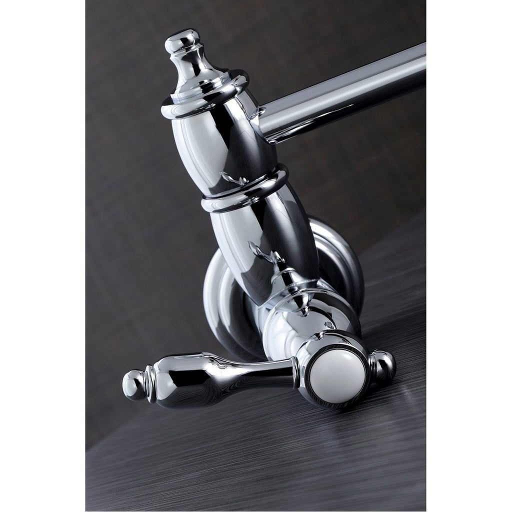 Brushed Brass Wall Mount Pot Filler Kitchen Faucet I545568