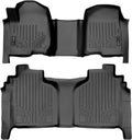 2 Row Black Floor Mats Set W1249