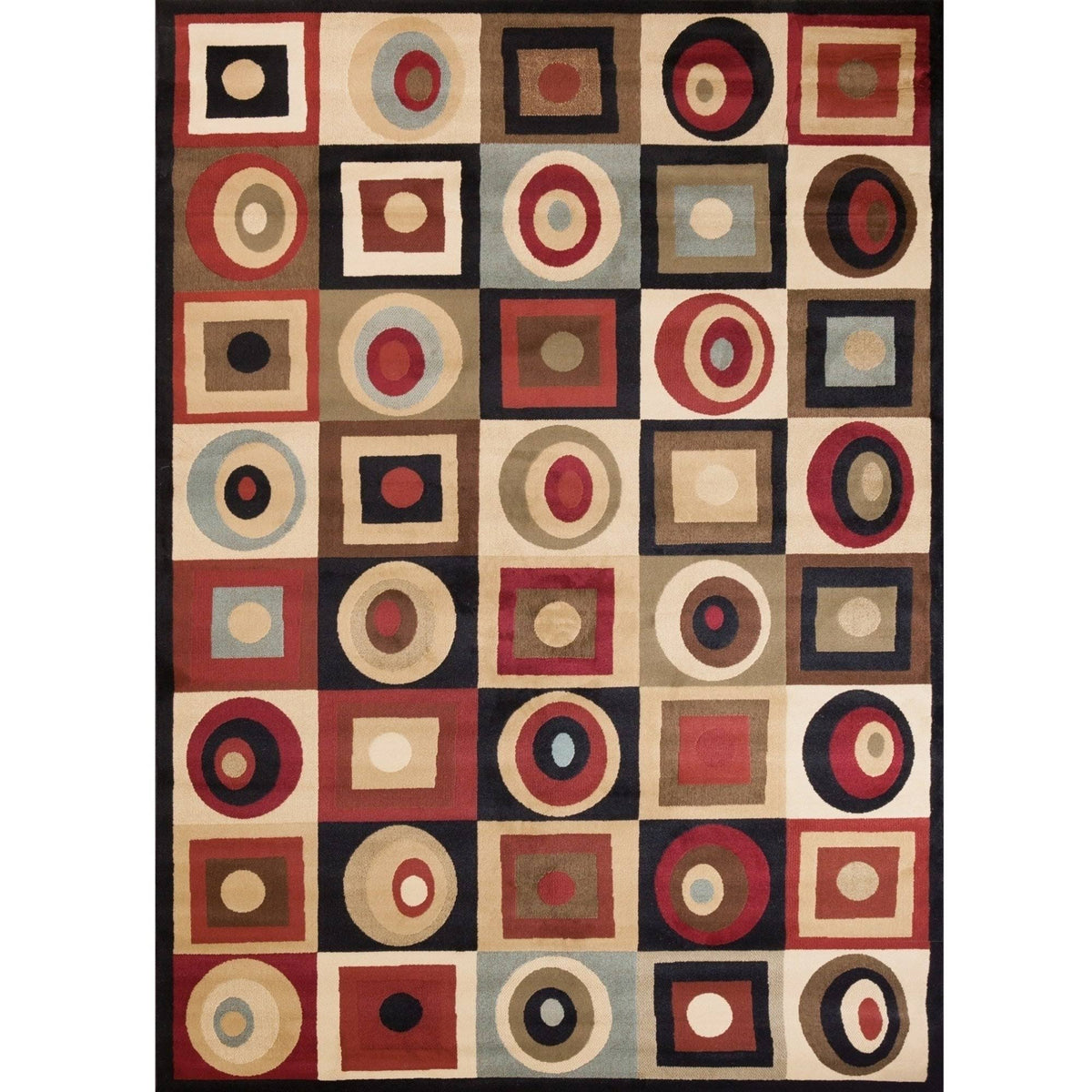 Soho Round Squares Tone u0026 Tone Rug U60470