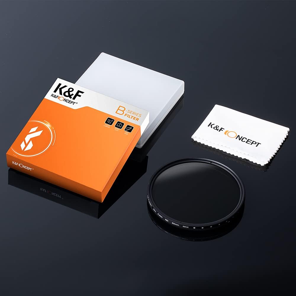 37mm Variable ND Filter ND2 to ND400 Lens Filter Kit with Cleaning Cloth D844