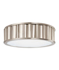 Polished Nickel 2 Light Flush Mount D2846