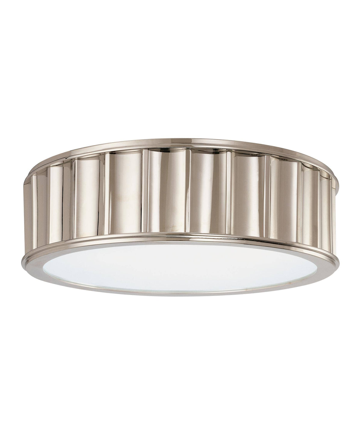 Polished Nickel 2 Light Flush Mount D2846