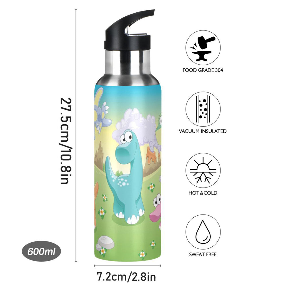 Stainless Steel Vacuum Insulated Water Bottle with Straw Lid 20 OZ P4913