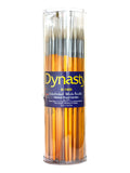 White Bristle Brushes (Canister of 72) F2614