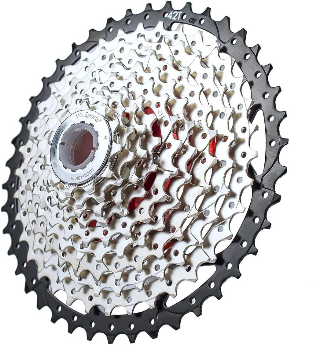 8/9/10/11/12 Speed Ultra-Light Bike Cassette 11-40T/11-42T/11-46T/11-50T/11-52T MTB Cassette Lightweight Aluminum Bracket Cassette Compatible with Shimano/SARM Pack of 2 A6164