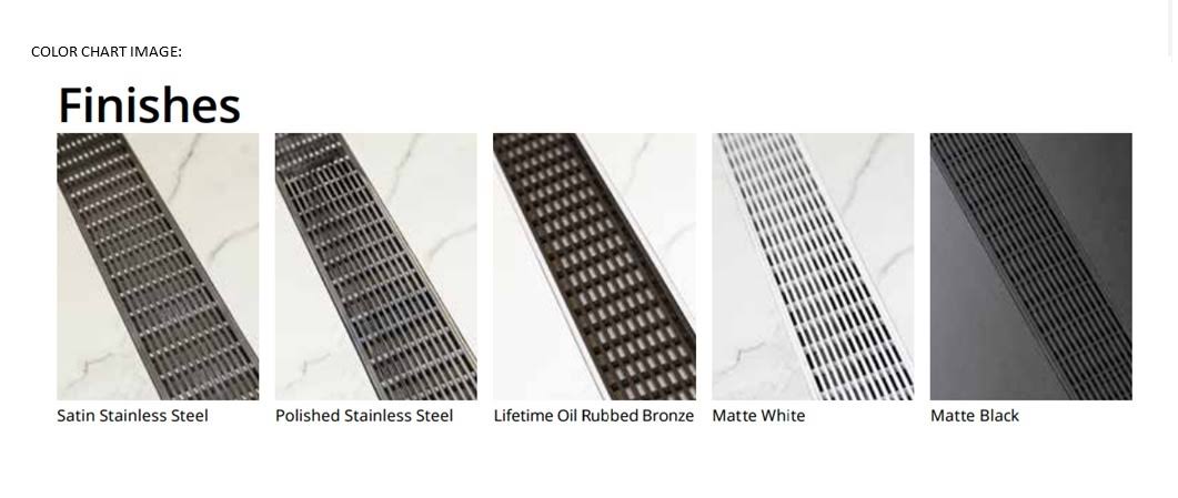 Tile Satin Stainless Drain Kit X27480