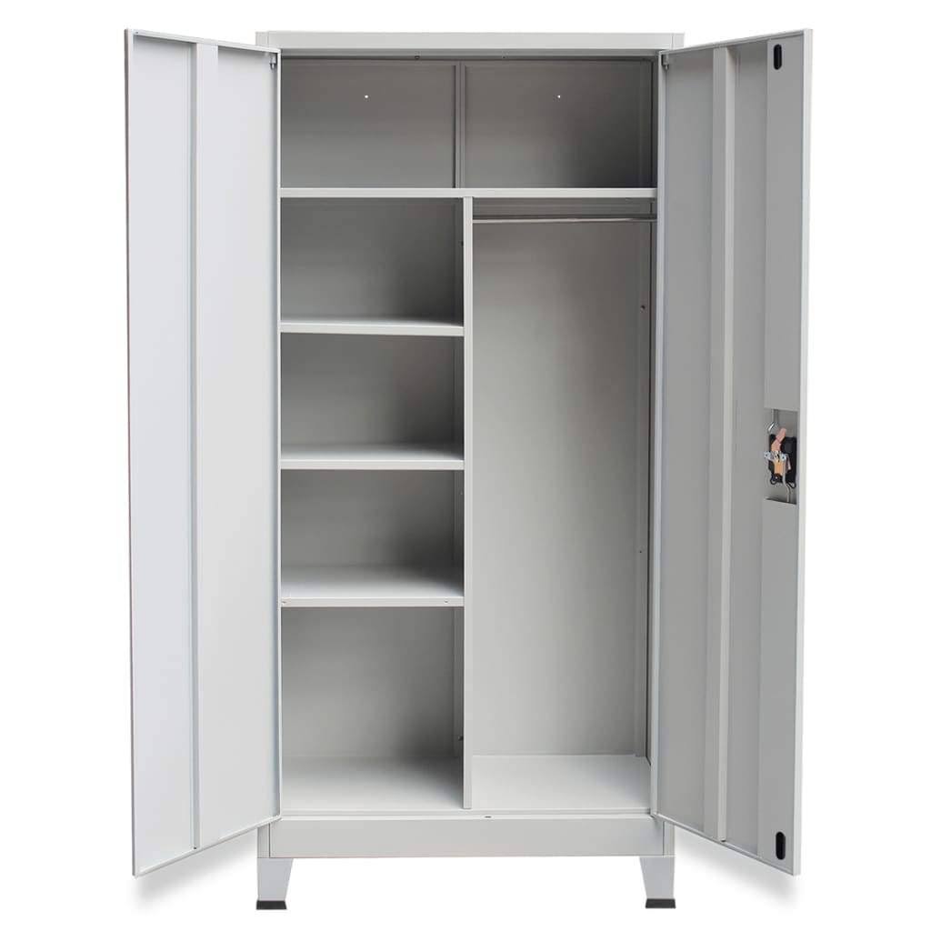 Gray Steel Locker Cabinet with 2 Doors E20527