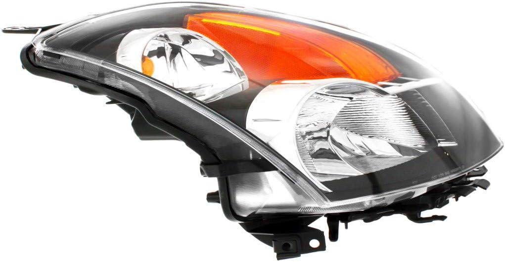 Gray Bezel Halogen Headlight Assembly for Nissan Altima 2008 2009 Y4341