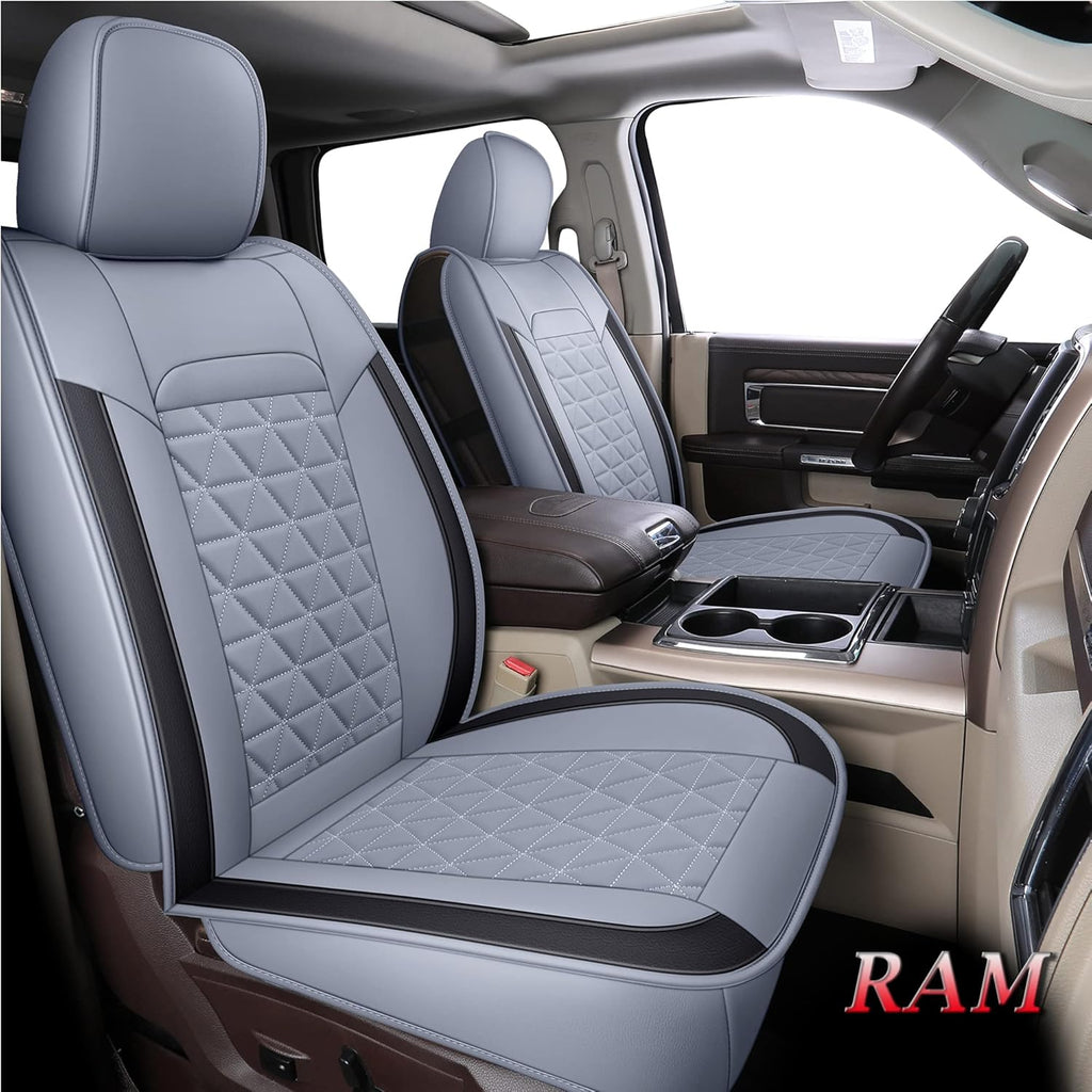 Red Waterproof Leather Seat Cover Protectors for RAM 1500 2500 3500 J960800
