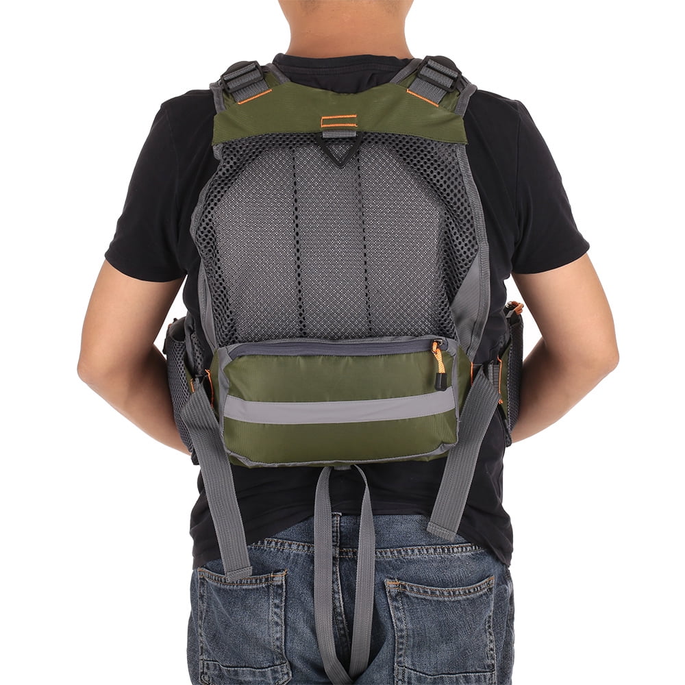 Breathable Utility Vest with 11 Zippered Pockets and Reflectors W8324
