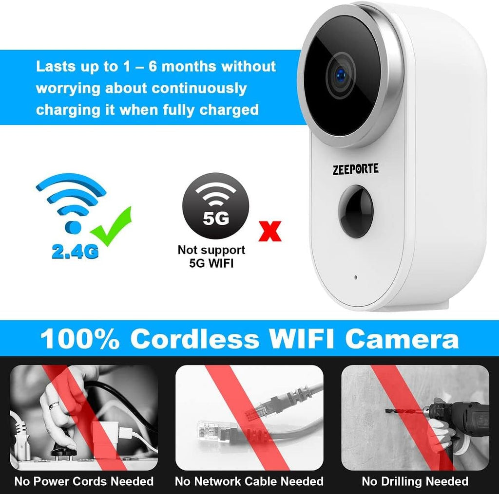 1080P HD Wireless Security Camera with Night Vision R265