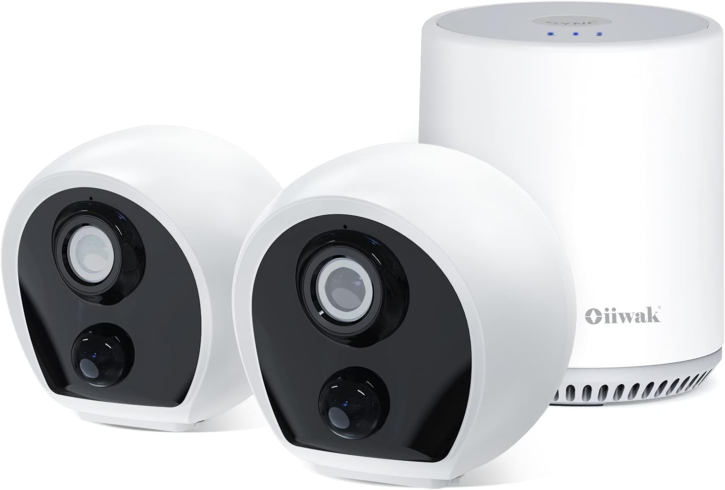 1080P Wireless Security Camera with Night Vision 2 Way Audio (2 Pack) R56471