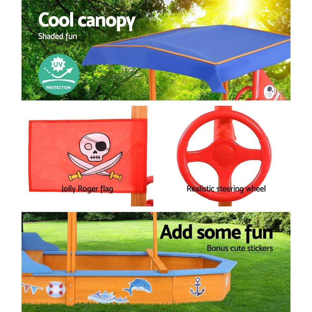 Boat-Shaped Canopy Sand Pit C6444