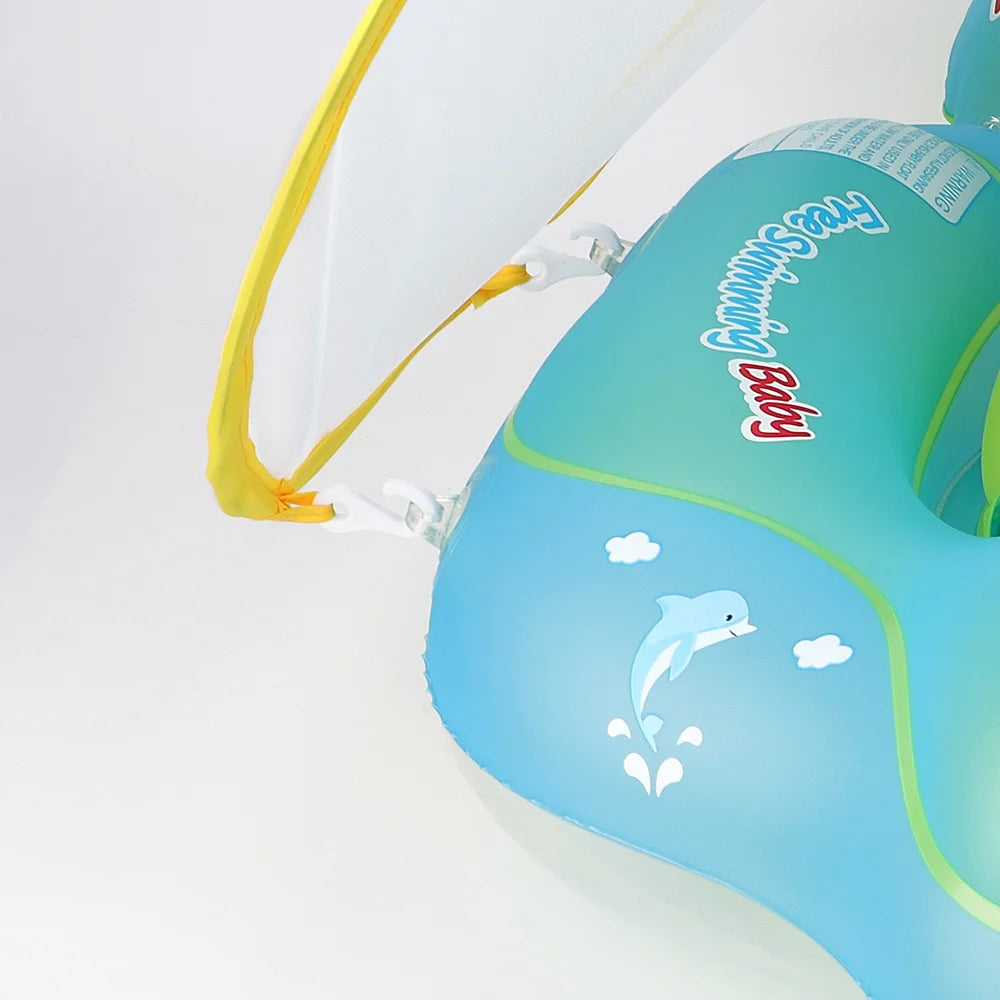 Inflatable Baby Swim Ring with Removable Canopy W51218