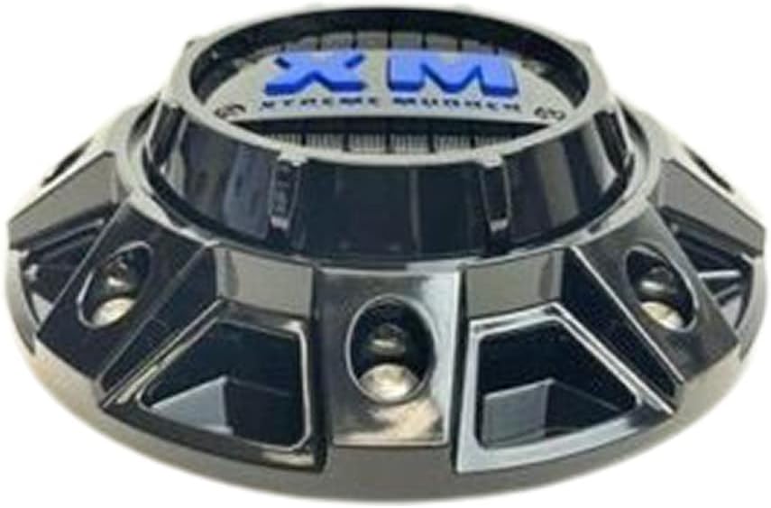 Gloss Black and Blue Logo Wheel Center Cap Pack of 2 K65559