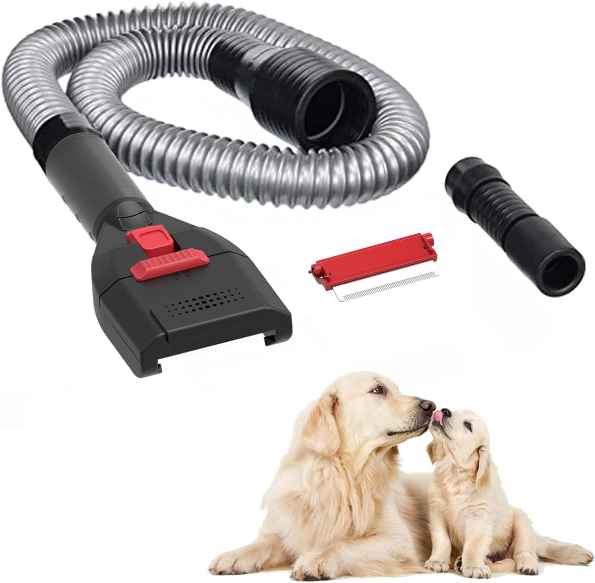 Pet Vacuum Grooming Brush and Shedding Comb Kit T692514