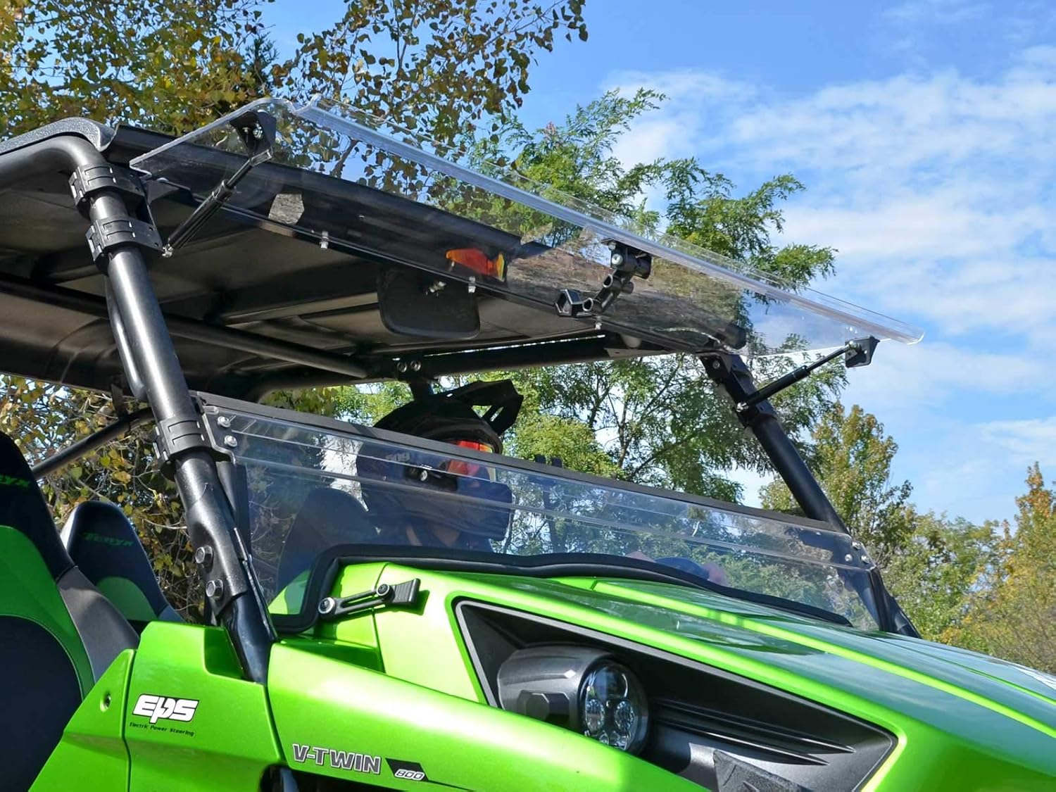 1/4 Thick Polycarbonate Flip Windshield K528