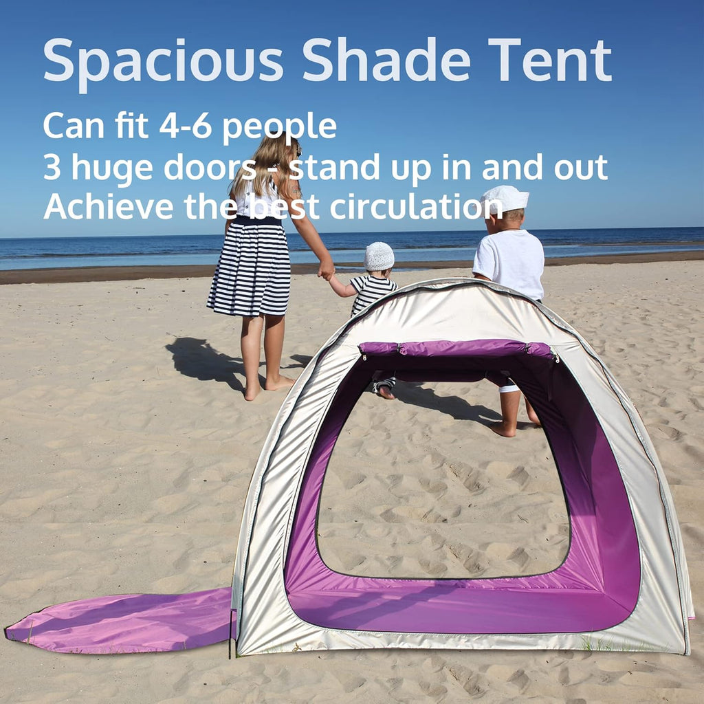 4 Person UPF50+ Sun Shelter Beach Tent C584