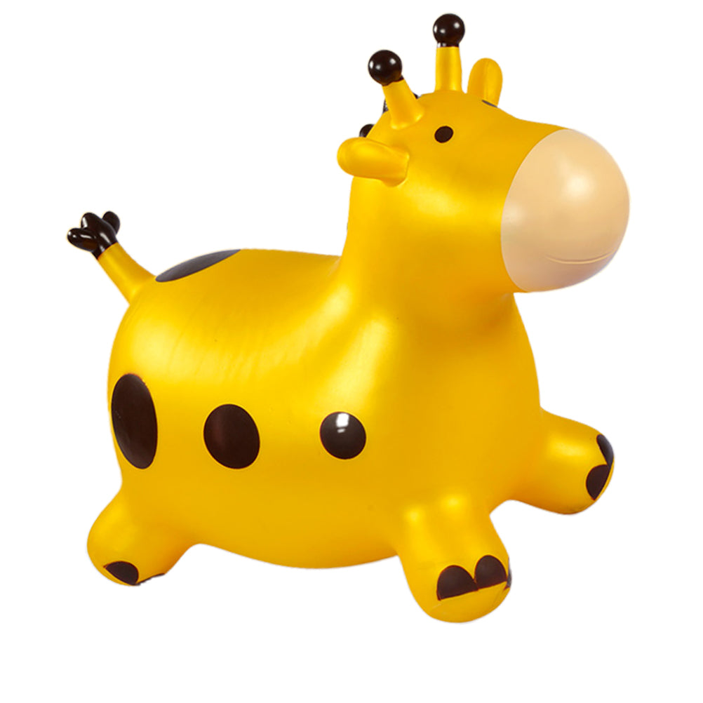 Yellow Inflatable Jumping Horse Toy with Air Pump N88745