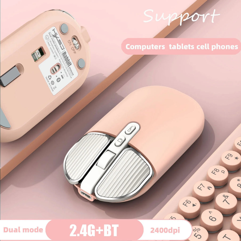 Wireless Silent Computer Mouse with UV V9118