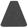 Charcoal Black Skid-Resistant Carpet Runner Y406