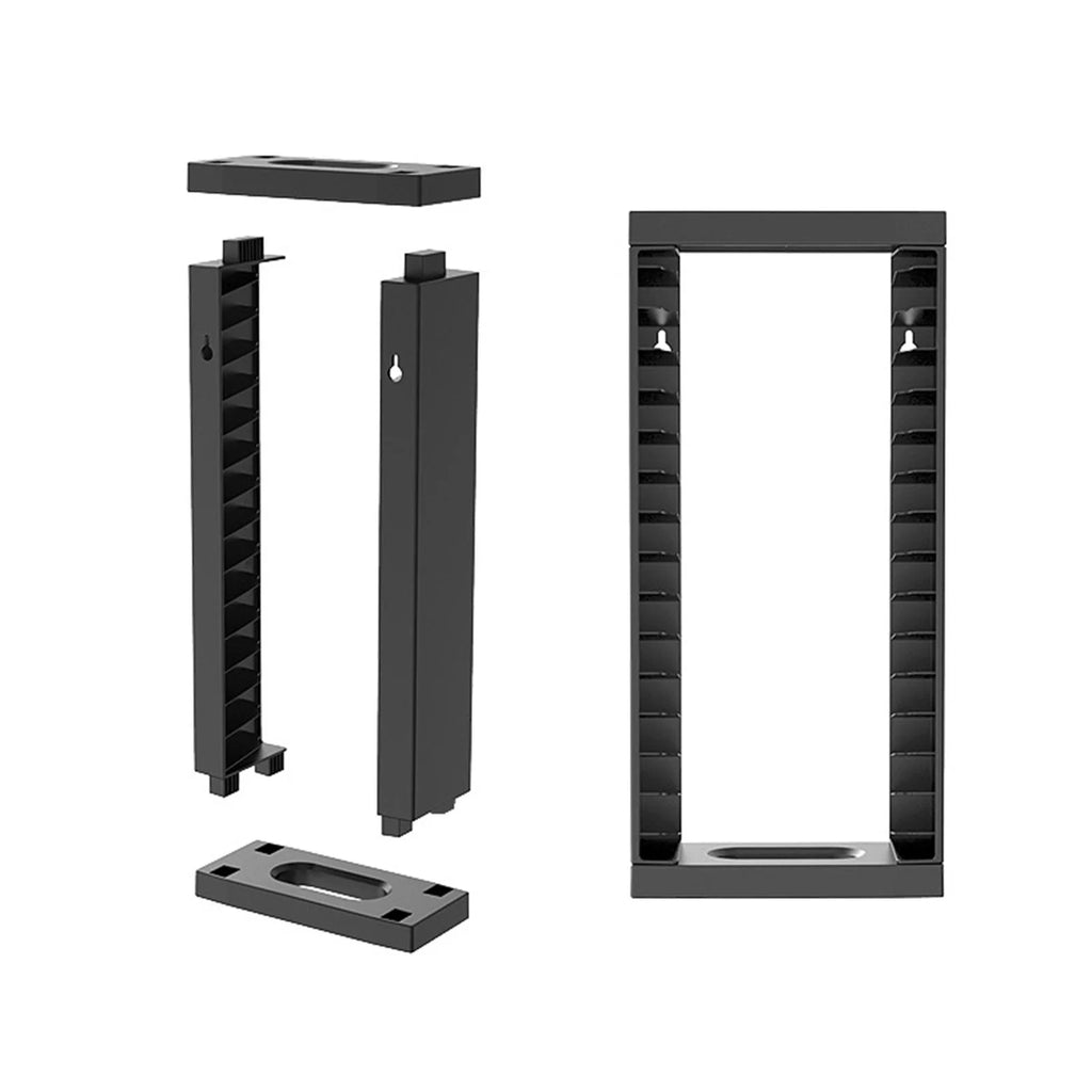 Game Disk Storage Rack Wall Mounted Vertical Large Capacity Display Shelf Holder Y790398