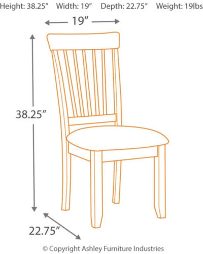 Spindle Back Dining Side Chair G920