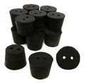 Rubber Stoppers, Size 6, 2-Hole, 10-Pound Case B35718