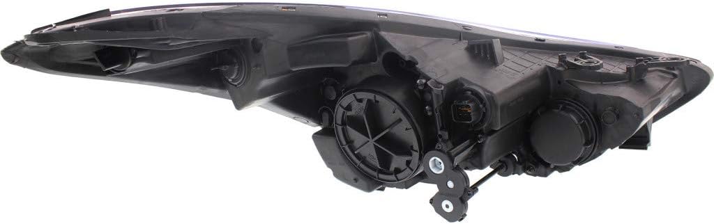 Hyundai Elantra Headlight 2011 2012 2013 Pair Black Housing K97608