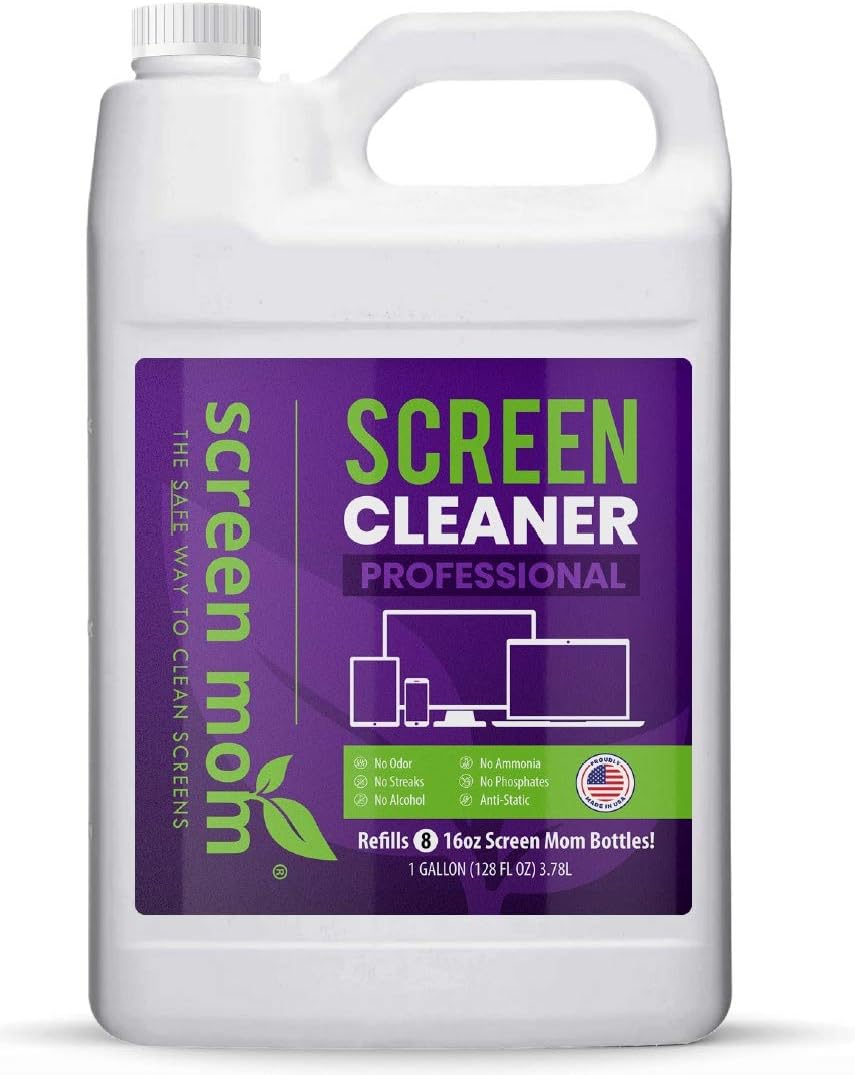 Screen Cleaner Refill Station with Dispensing Tap, 1 Gallon Pack of 2 A350074