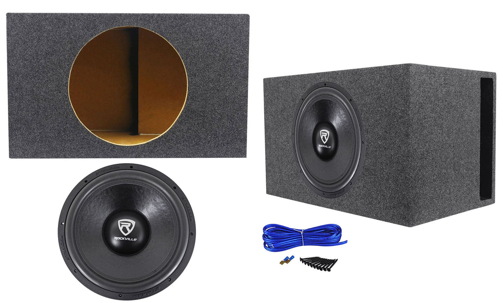 15" 4000w Car Audio Subwoofer with Vented Sub Box Enclosure R8294