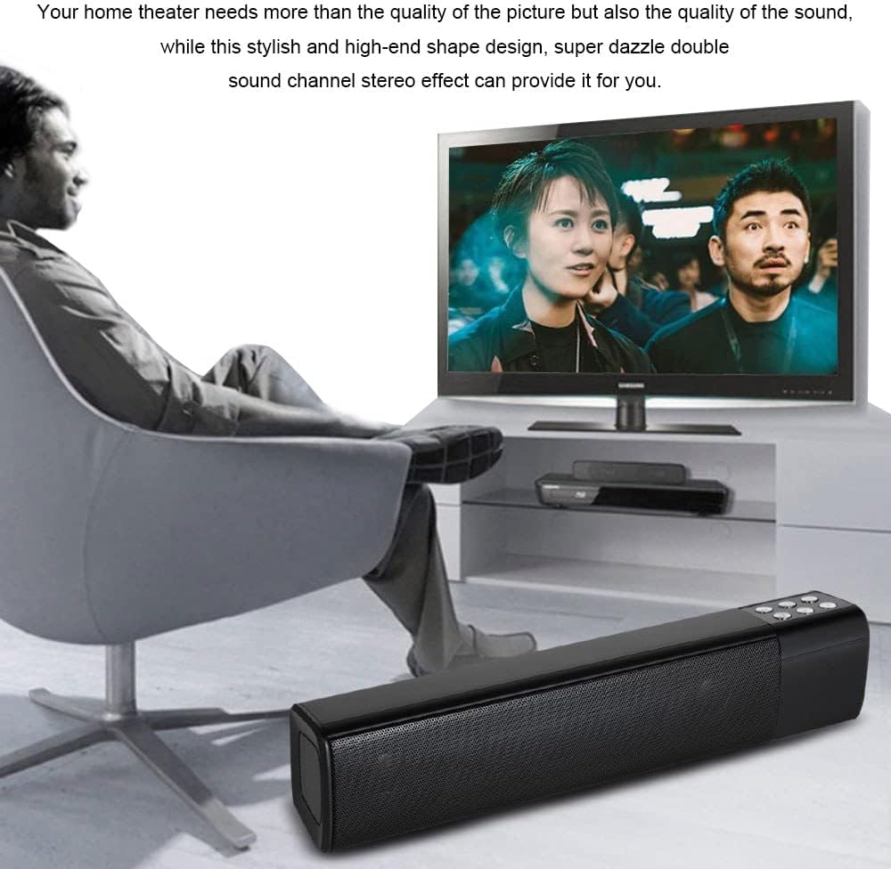Bluetooth Soundbar with LED Display Black Pack of 2 A874832