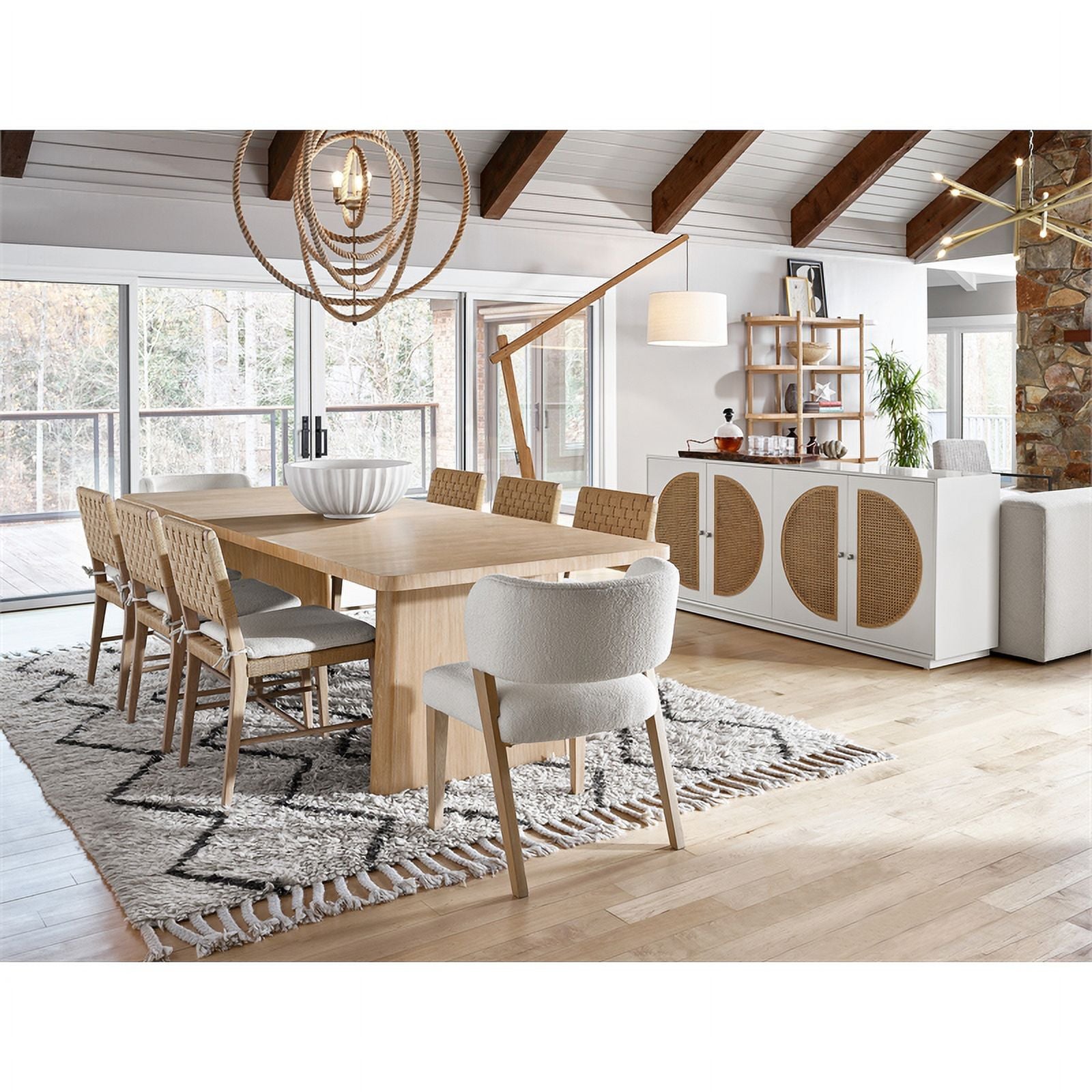 86" Rectangular Dining Table Y678235