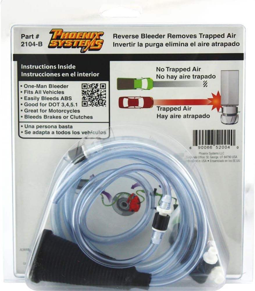 Reverse Brake Bleeder with Refill/Capture Bottle V9038
