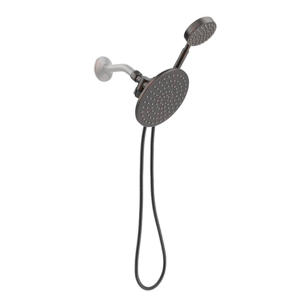 Dual Shower Head Combo with Hand Held and Rain Shower Head, 2.5 GPM Brushed Nickel A52569
