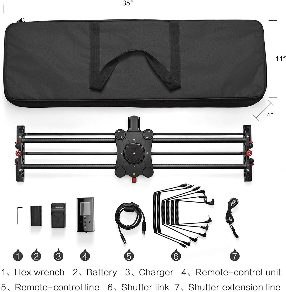31 80cm Camera Slider Track Dolly Rail System M6380