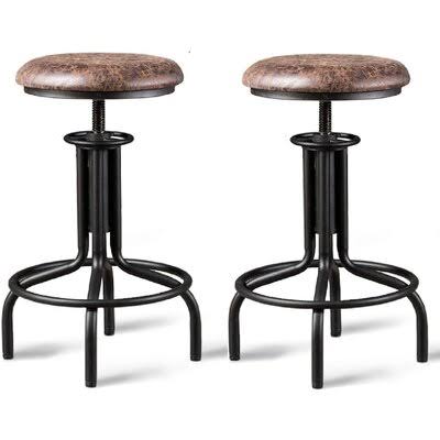 Industrial Style Adjustable Height Metal Bar Chair K4483