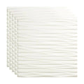 Gloss White Decorative Vinyl Ceiling Tile 2ft x 2ft Glue Up 5 Pack X717585