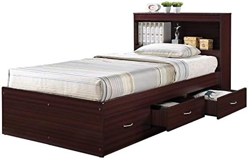 Twin Size Captain Storage Bed in White I308