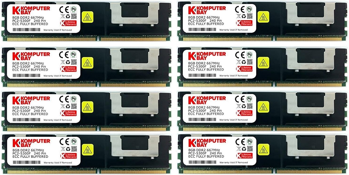 32GB (8X 4GB) DDR2 667MHz CL5 ECC Fully Buffered FB-DIMM 240 PIN w/Heatspreaders S77650