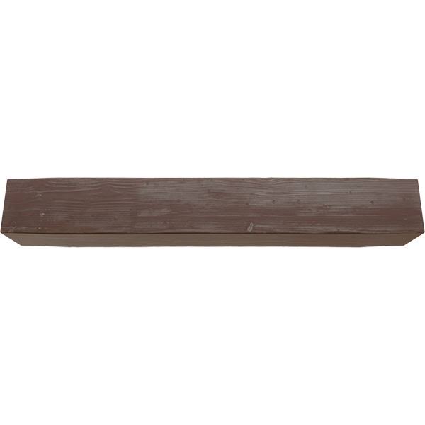 Sandblasted Faux Wood Fireplace Mantel, Aged Pecan V12920