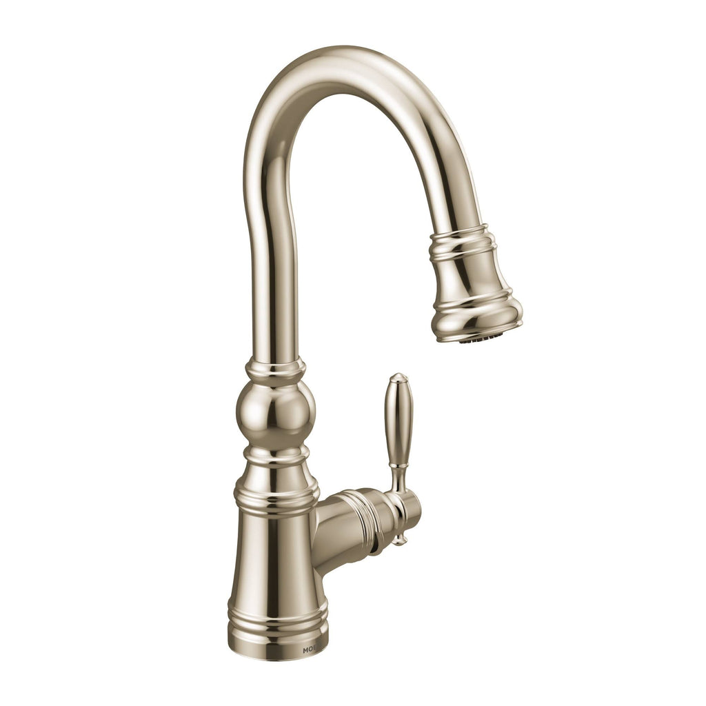 Polished Nickel One-Handle Pulldown Bar Faucet K717337