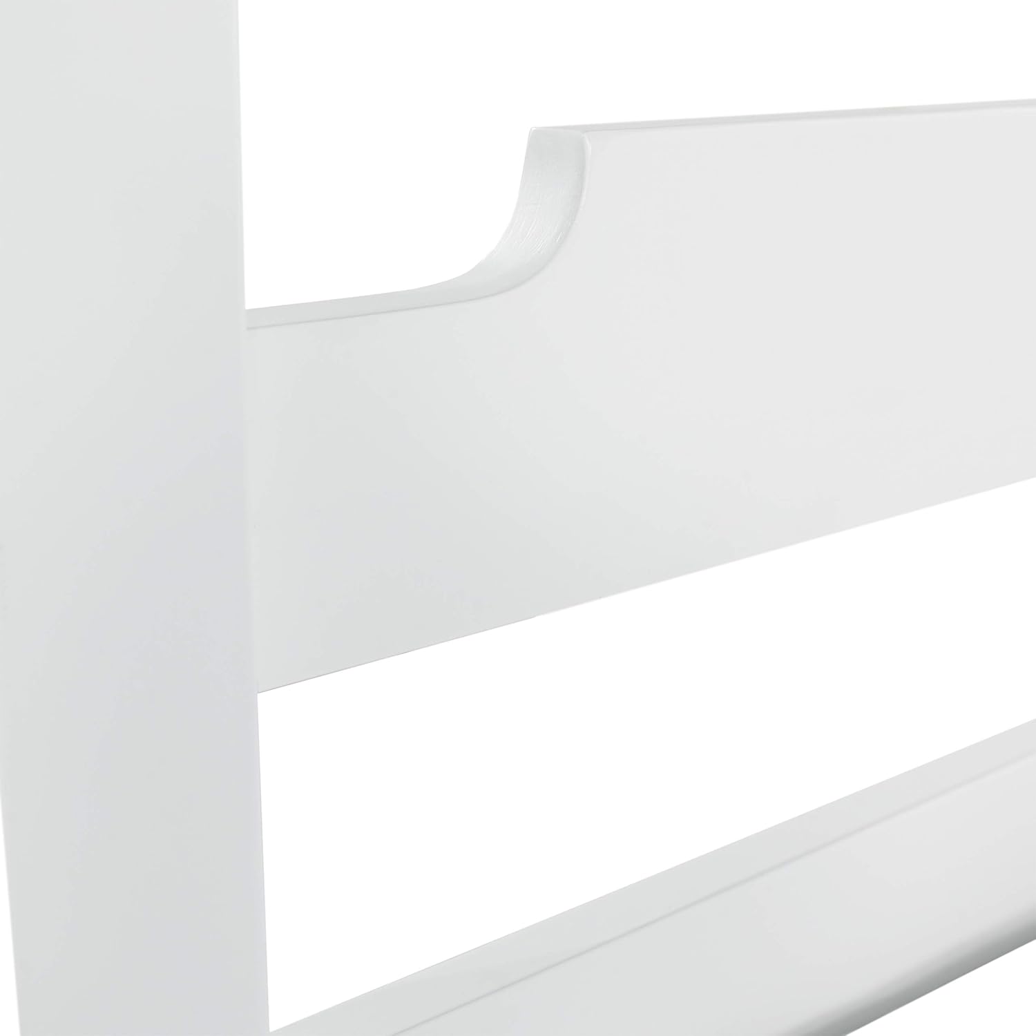 White Twin Size Wood Canopy Bed S8313