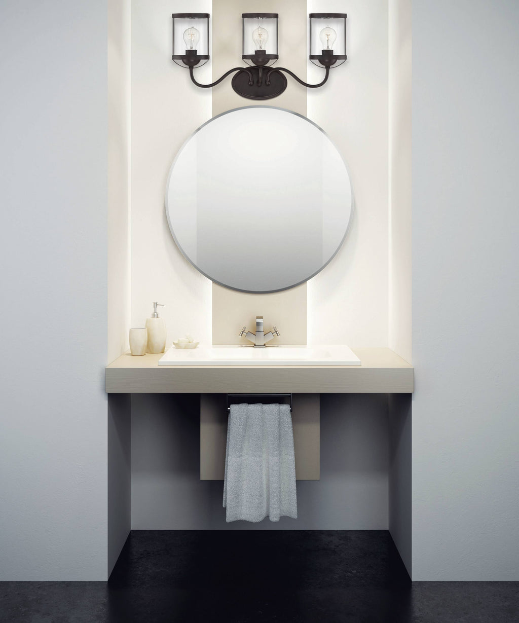 English Bronze 3 Light Bath Bar L13044