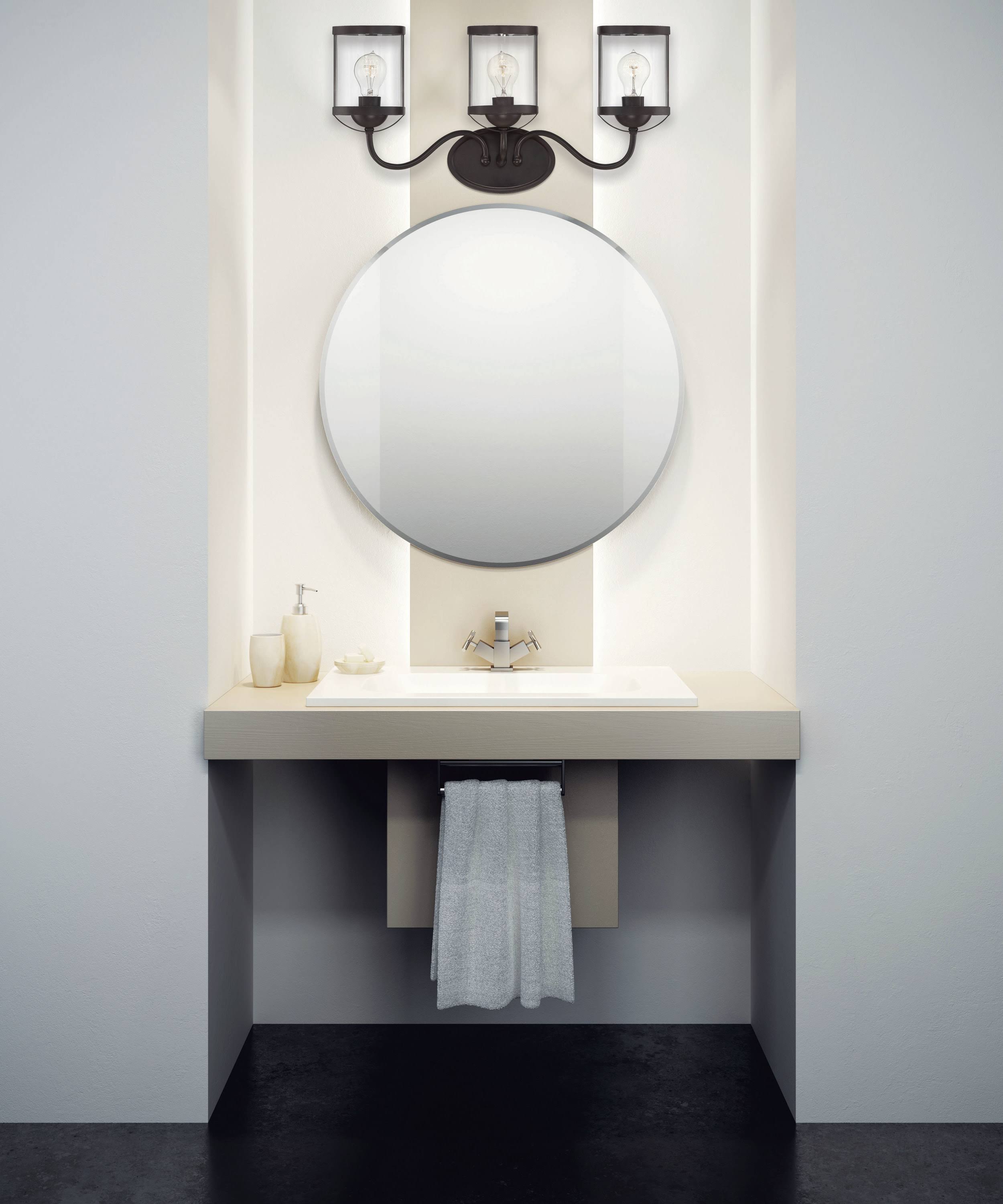 English Bronze 3 Light Bath Bar L13044