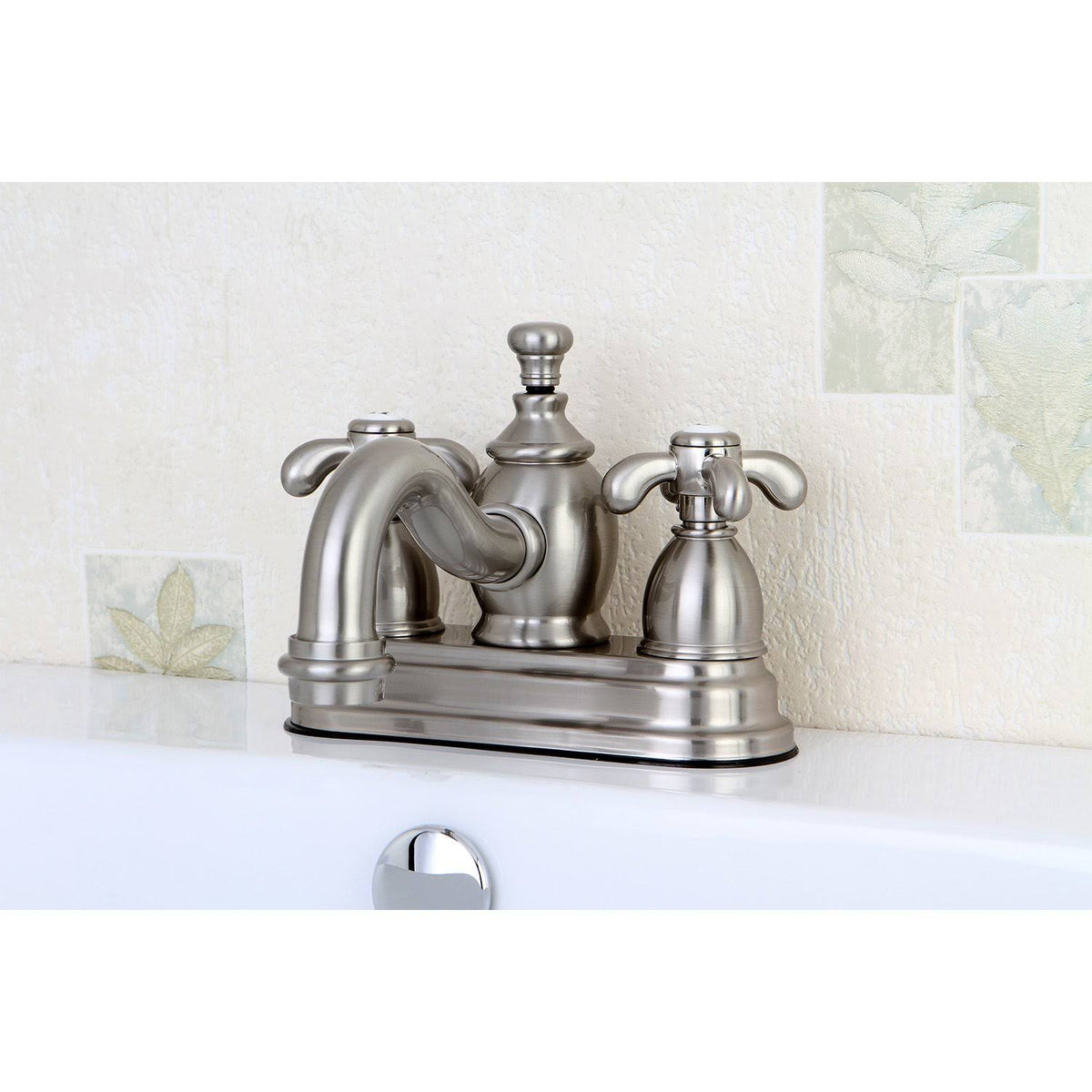 4x22 Centerset Bathroom Faucet, Brushed Nickel W89321