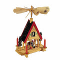 12x22 Wood Alpine House Carousel with Candles Q588